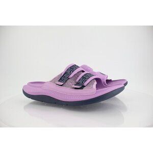 Hoka One One Violet Bloom Ora Luxe Recovery Slide Sandals Mens Size 14